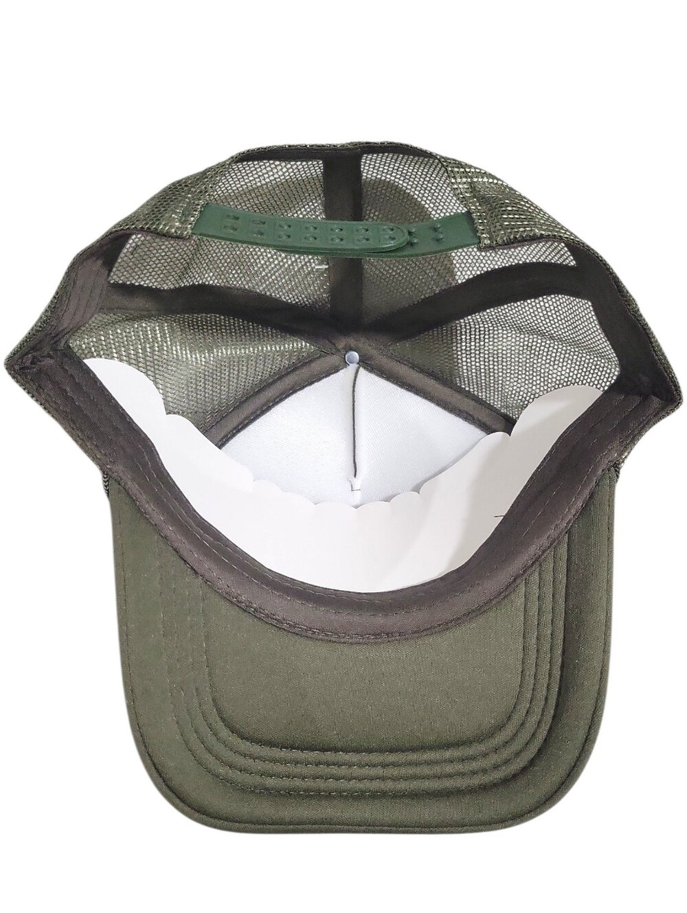Long Live Cowgirls Army Green Embroidered Foam Adjustable Trucker Hat One Size - Picture 7 of 8